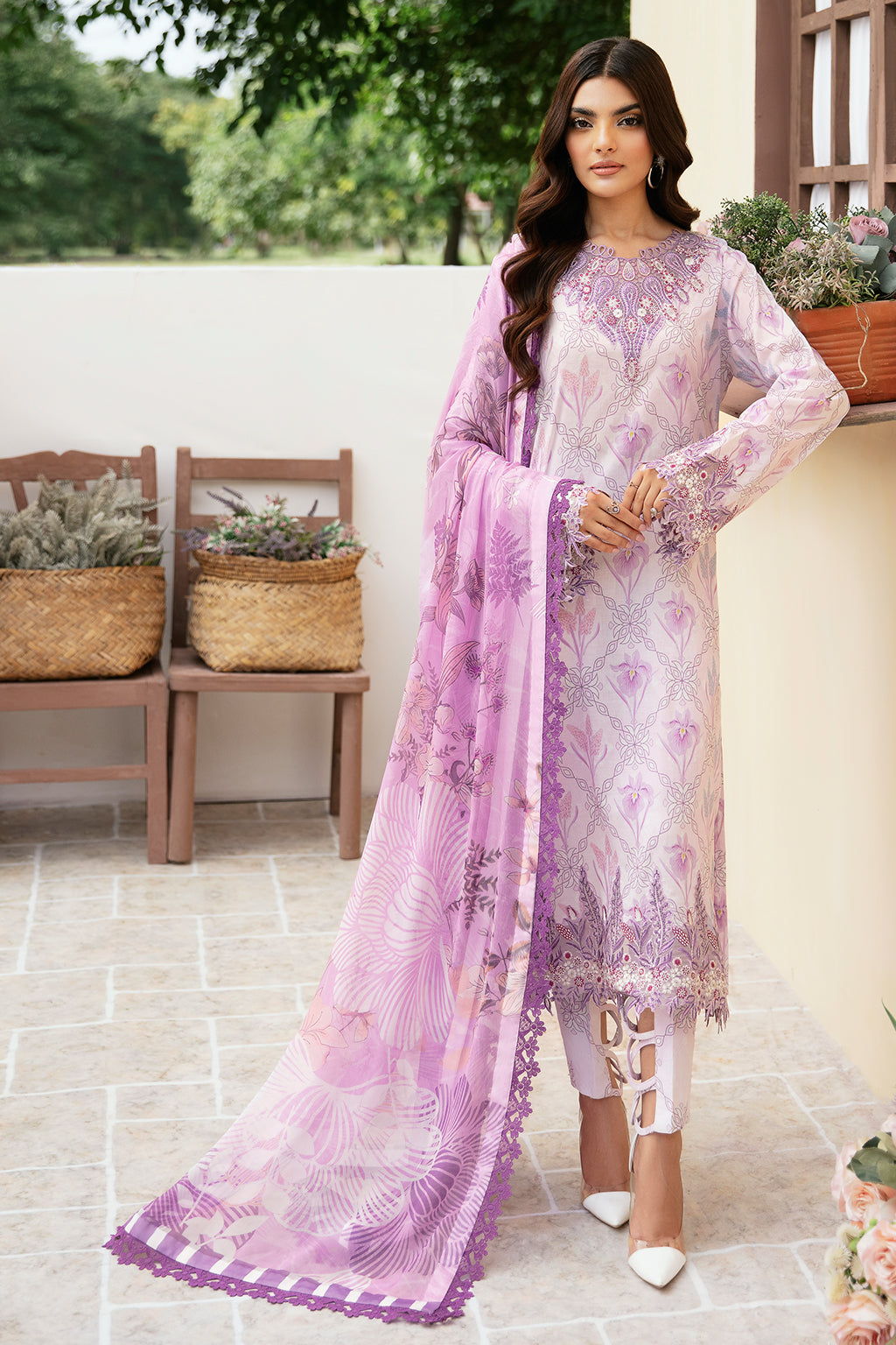 Ramsha | Rangrez Lawn Collection | N-504 - House Of Hania
