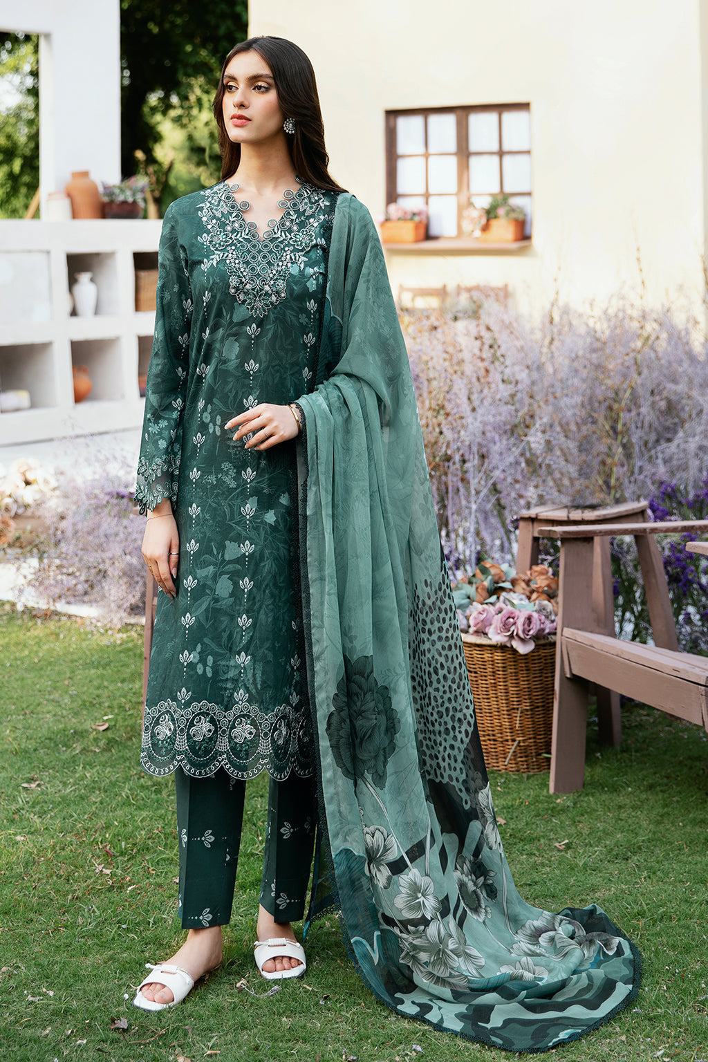 Ramsha | Rangrez Lawn Collection | N-505 - House Of Hania