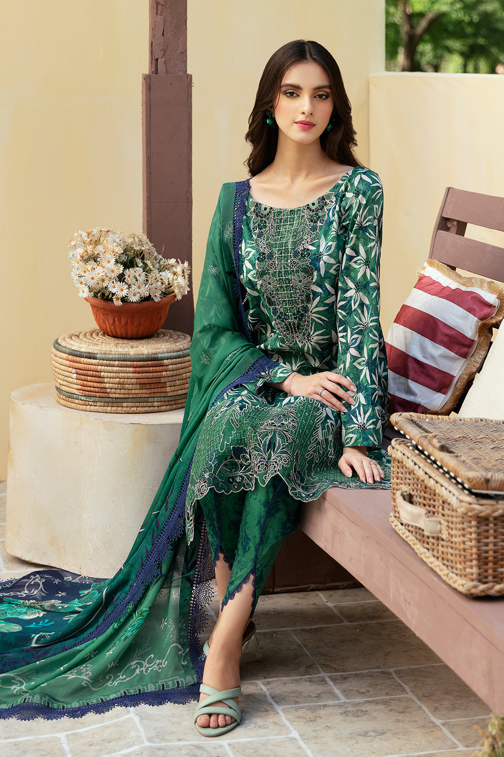 Ramsha | Rangrez Lawn Collection | N-507 - House Of Hania