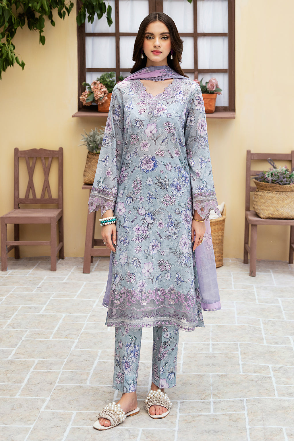 Ramsha | Rangrez Lawn Collection | N-508 - House Of Hania