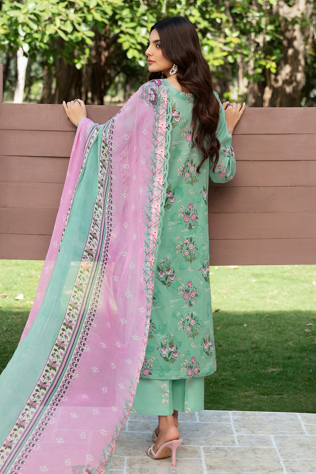 Ramsha | Rangrez Lawn Collection | N-510 - House Of Hania