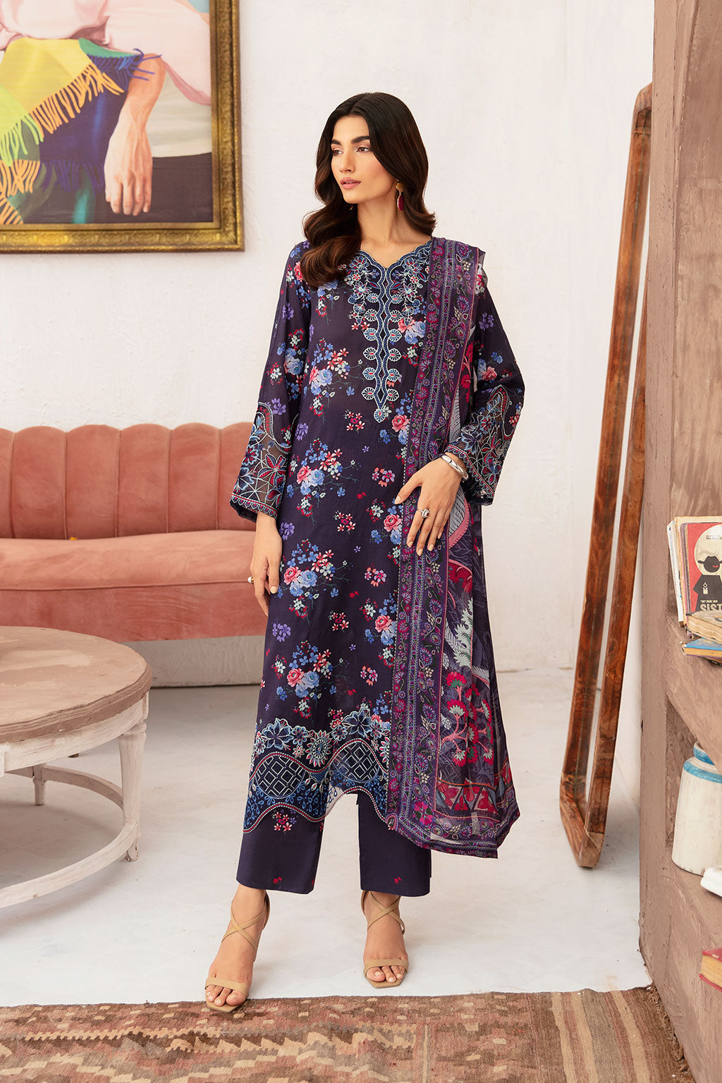 Ramsha | Rangrez Lawn Collection | N-701 - House Of Hania