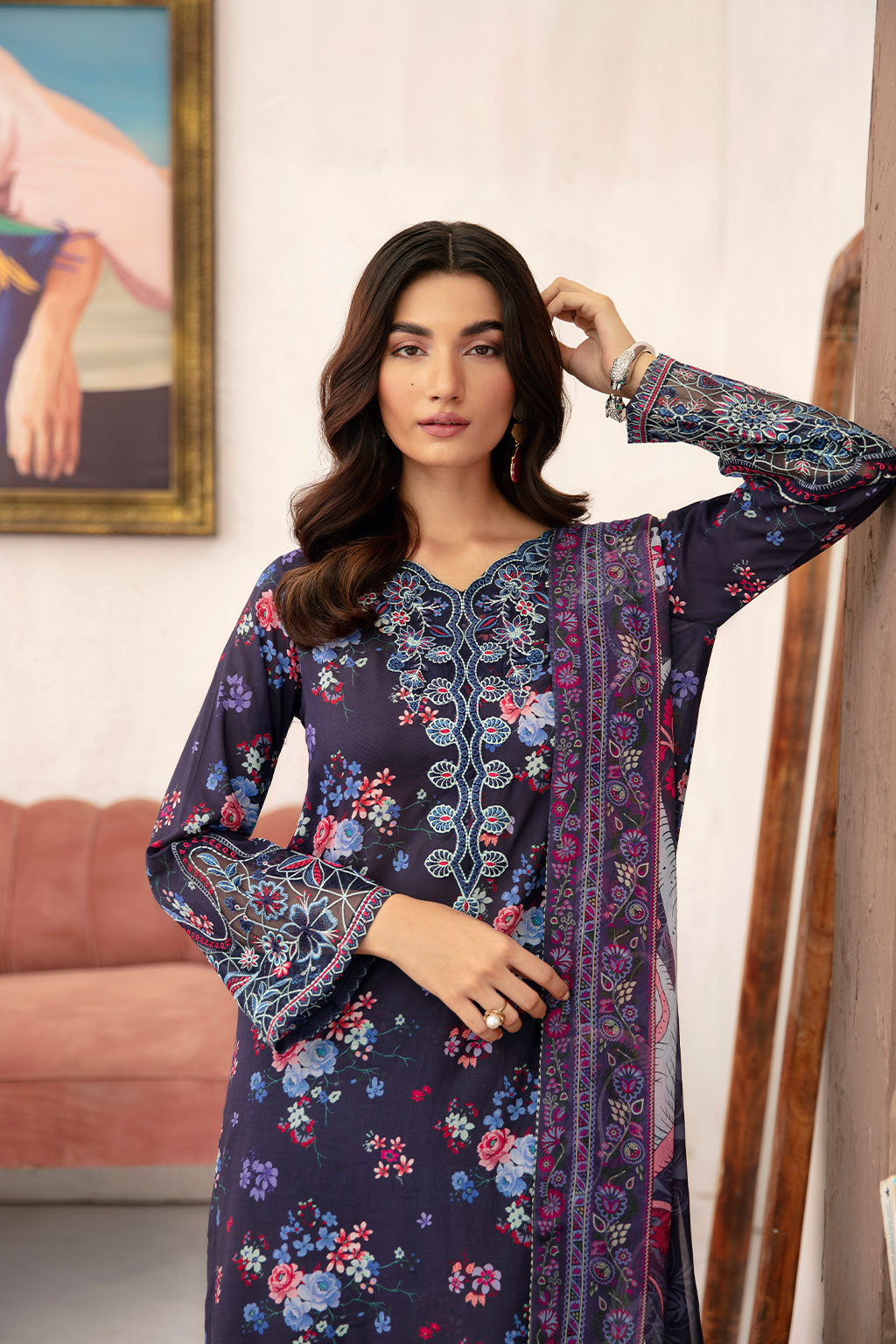 Ramsha | Rangrez Lawn Collection | N-701 - House Of Hania