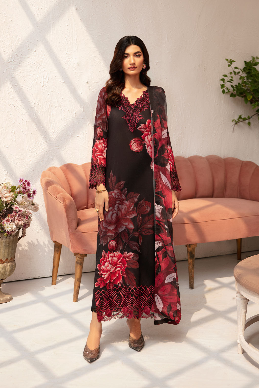 Ramsha | Rangrez Lawn Collection | N-703 - House Of Hania