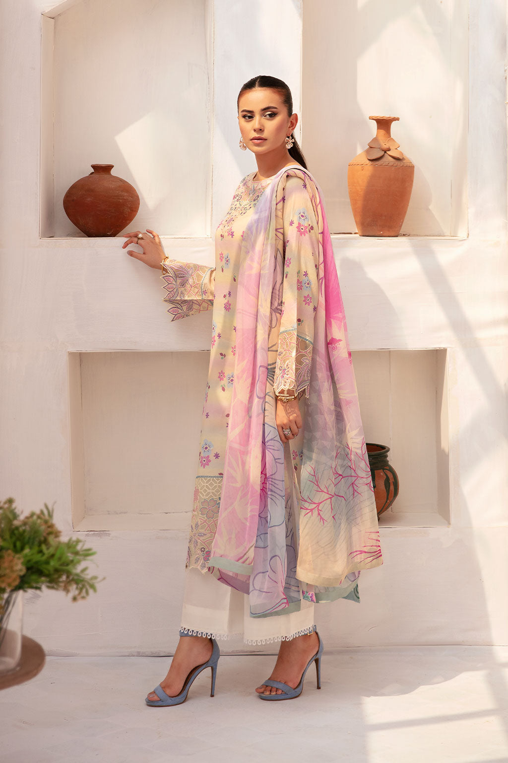 Ramsha | Rangrez Lawn Collection | N-704 - House Of Hania