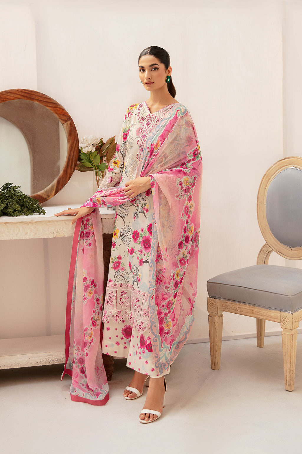 Ramsha | Rangrez Lawn Collection | N-707 - House Of Hania