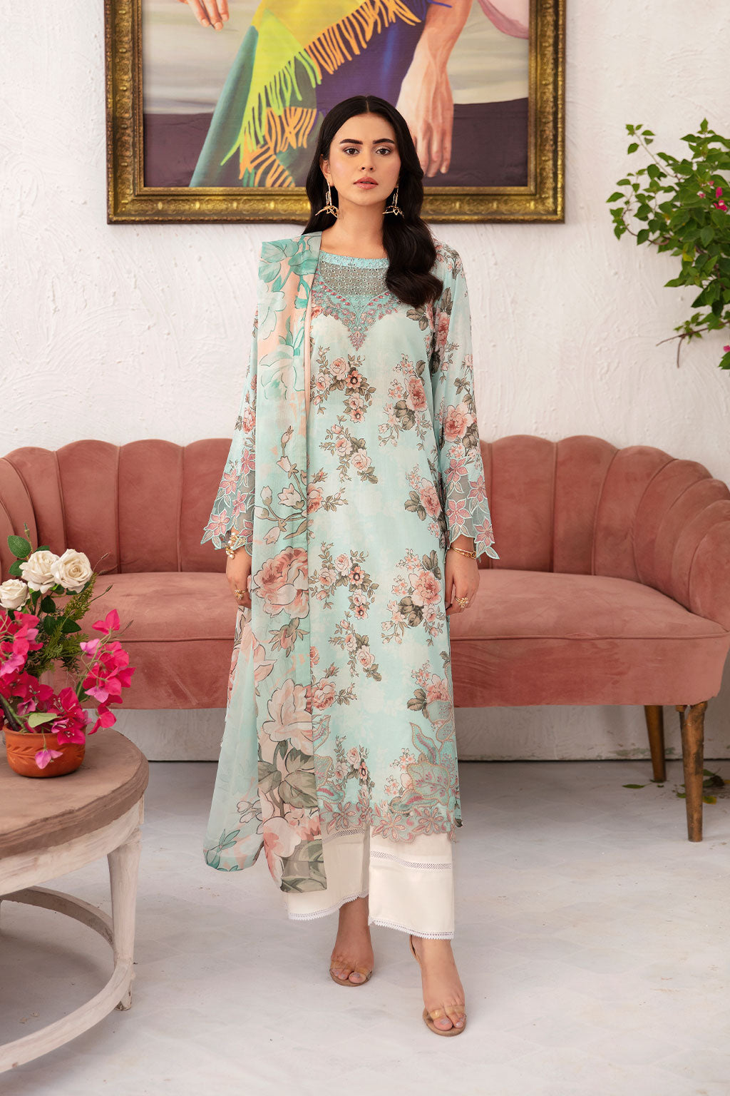 Ramsha | Rangrez Lawn Collection | N-709 - House Of Hania