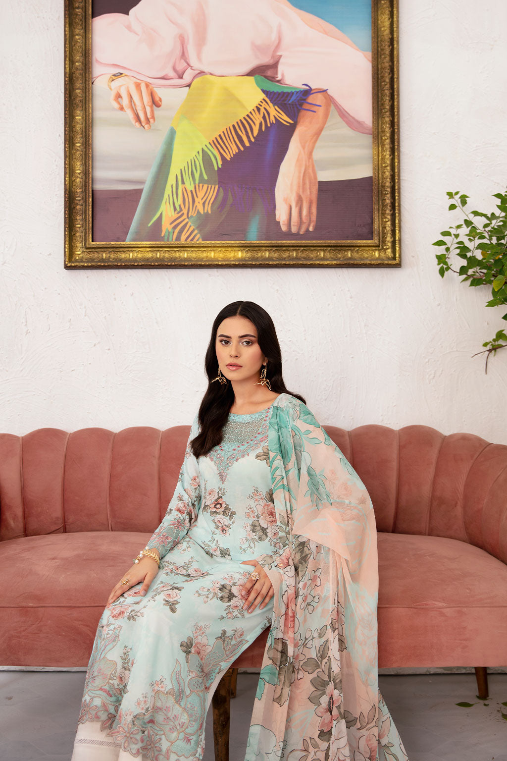 Ramsha | Rangrez Lawn Collection | N-709 - House Of Hania
