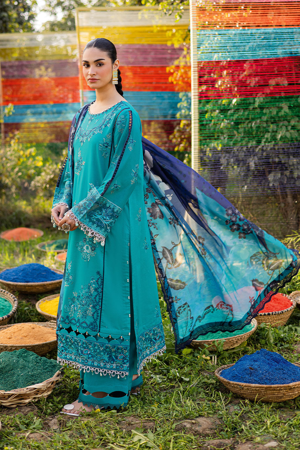 Ramsha | Riwayat Lawn Collection | Y-1201 - House Of Hania