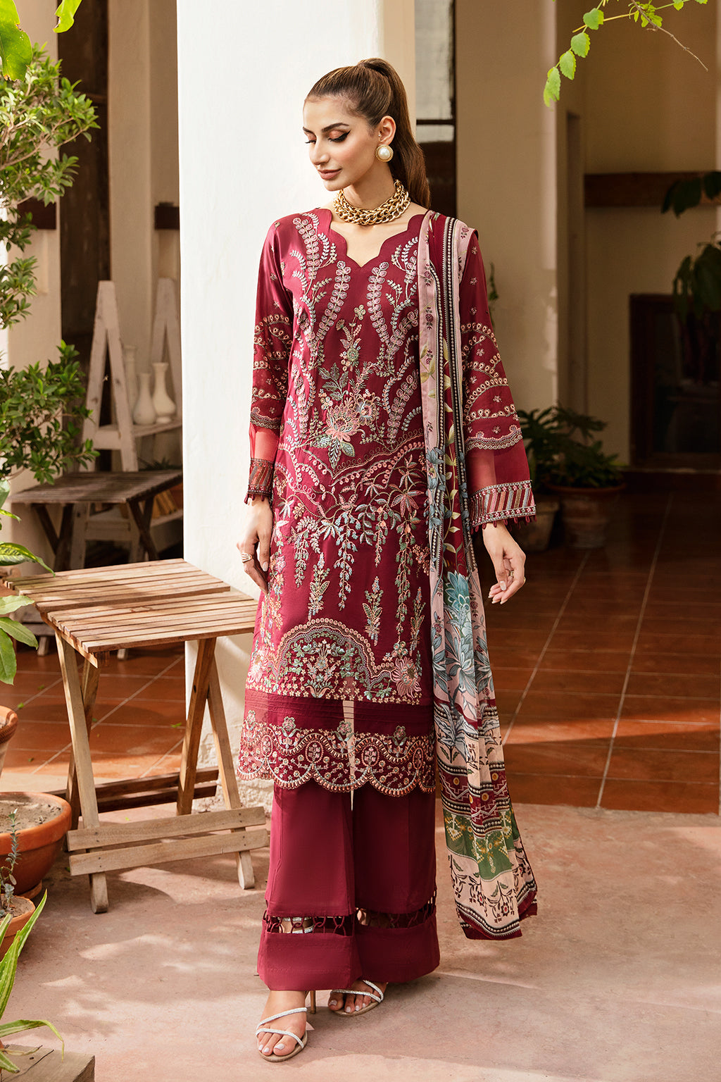 Ramsha | Riwayat Lawn Collection| Y-801 - House Of Hania