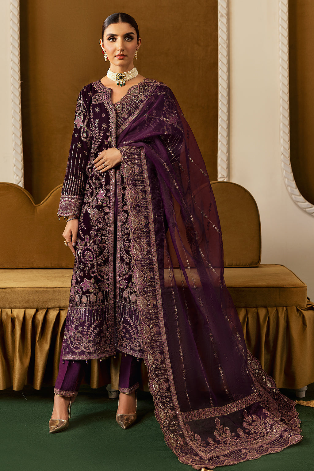 Ramsha | Velvet Collection | V-605 - House Of Hania