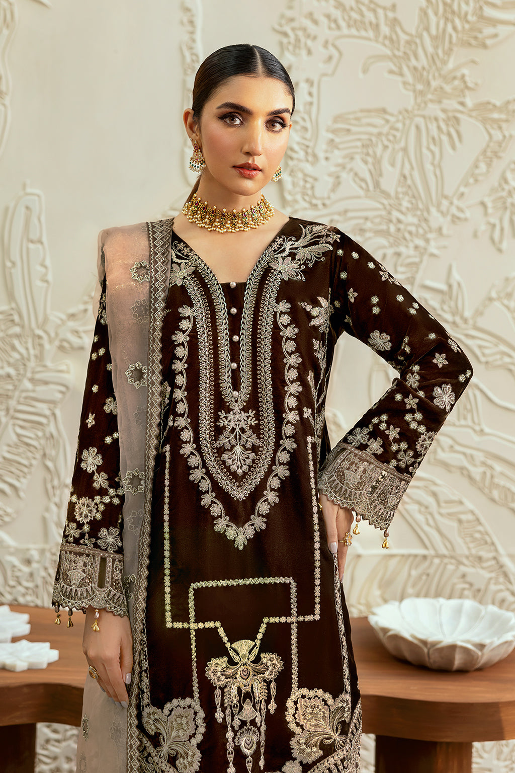 Ramsha | Velvet Collection | V-606 - House Of Hania