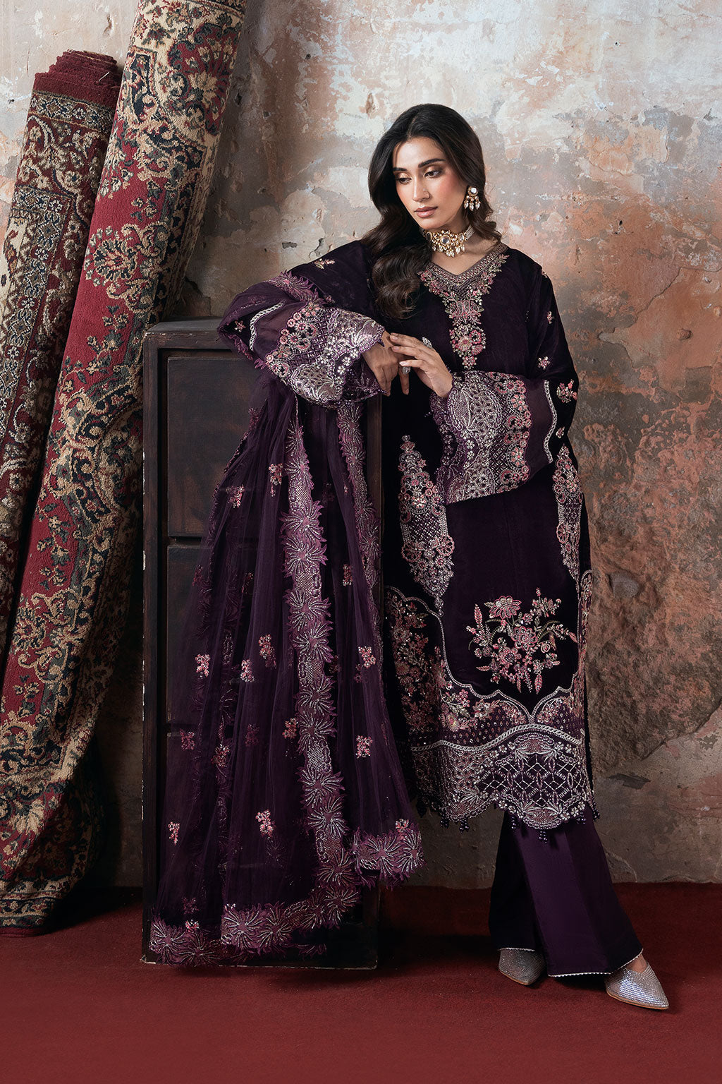 Ramsha | Velvet Collection | V-704 - House Of Hania