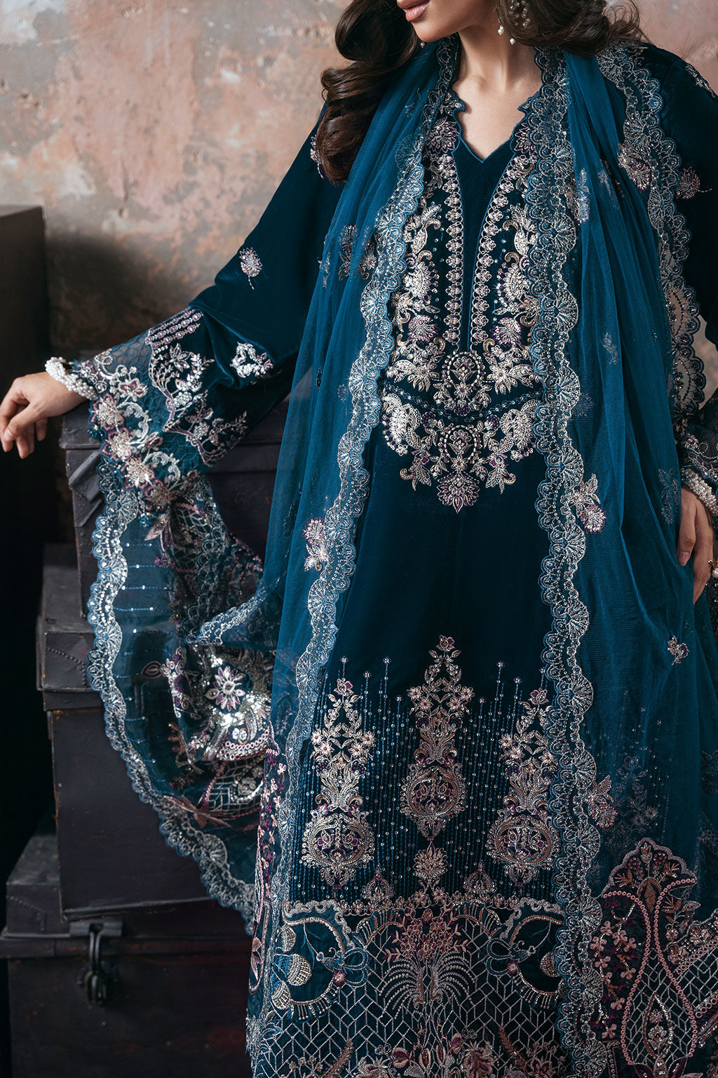 Ramsha | Velvet Collection | V-707 - House Of Hania