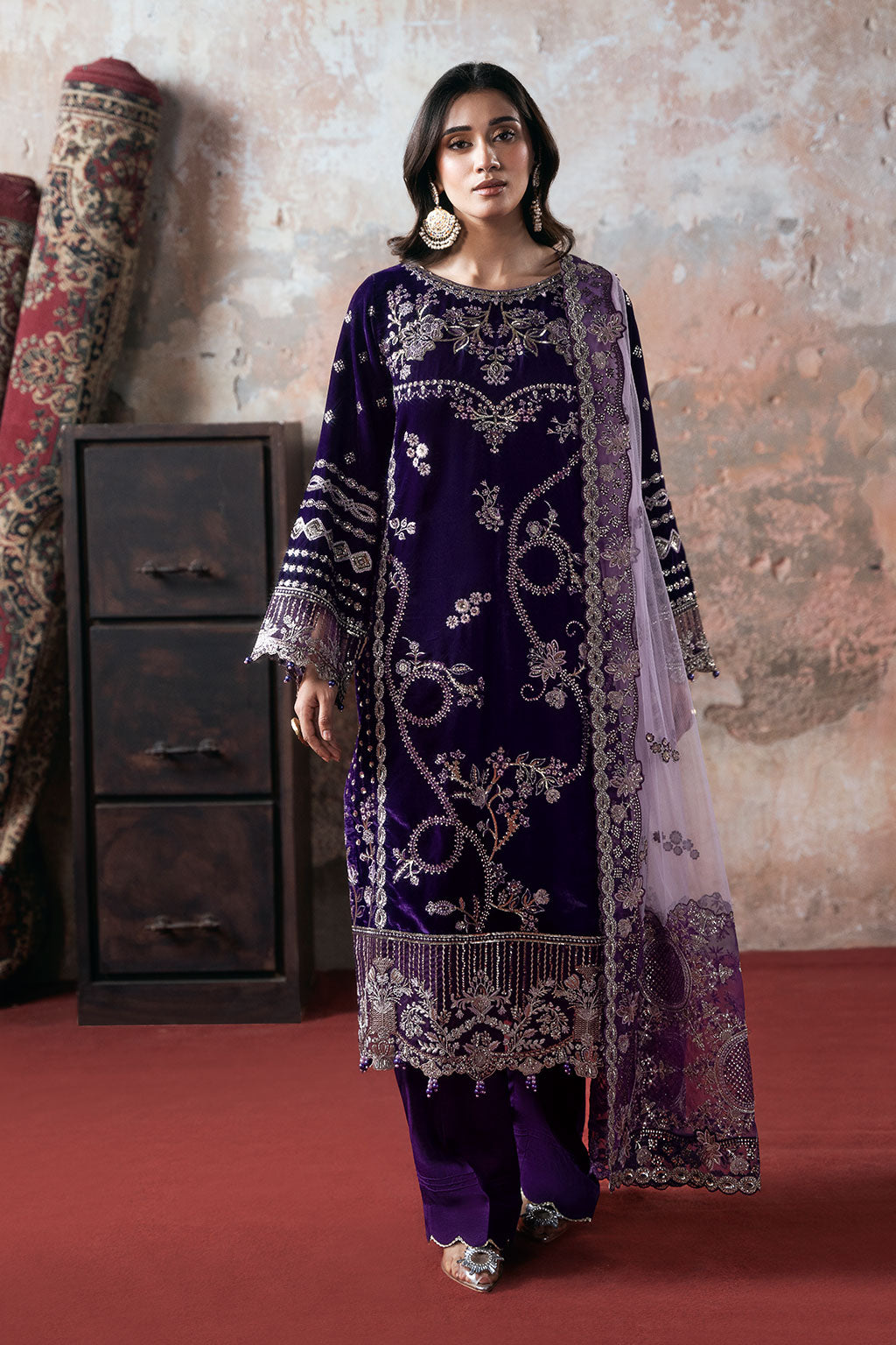 Ramsha | Velvet Collection | V-708 - House Of Hania