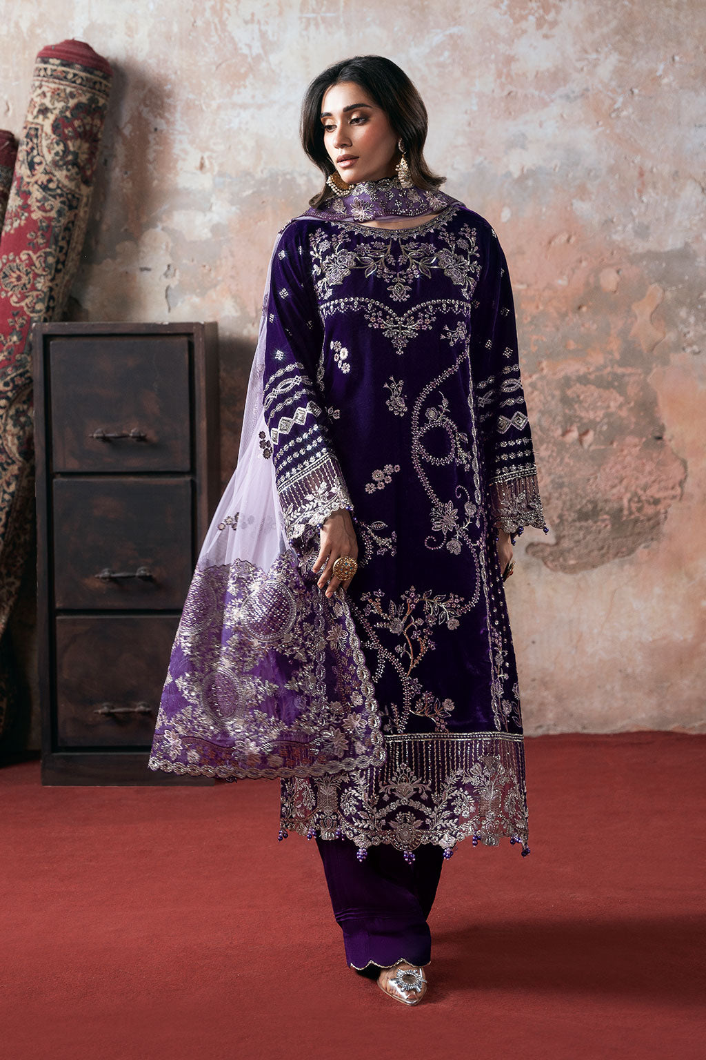 Ramsha | Velvet Collection | V-708 - House Of Hania