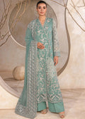 Rang Rasiya Chatoyer Embroidered Chiffon 3Pc Suit D-04 Firuzeh - House Of Hania