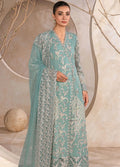 Rang Rasiya Chatoyer Embroidered Chiffon 3Pc Suit D-04 Firuzeh - House Of Hania