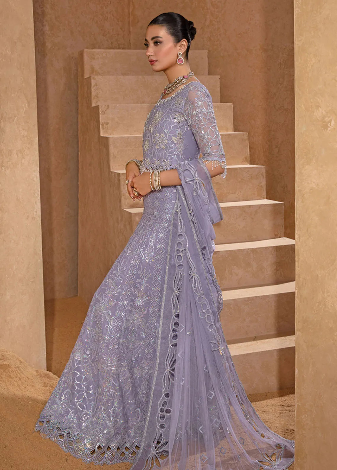 Rang Rasiya Chatoyer Embroidered Chiffon 3Pc Suit D-08 Jehan - House Of Hania