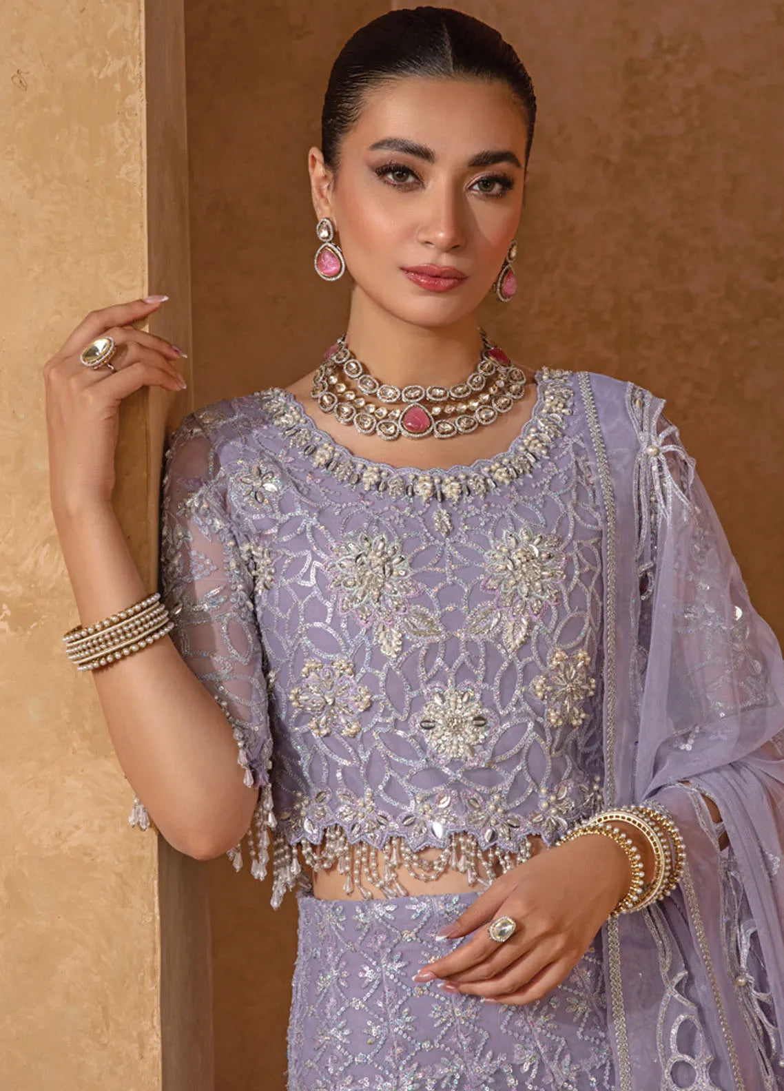 Rang Rasiya Chatoyer Embroidered Chiffon 3Pc Suit D-08 Jehan - House Of Hania