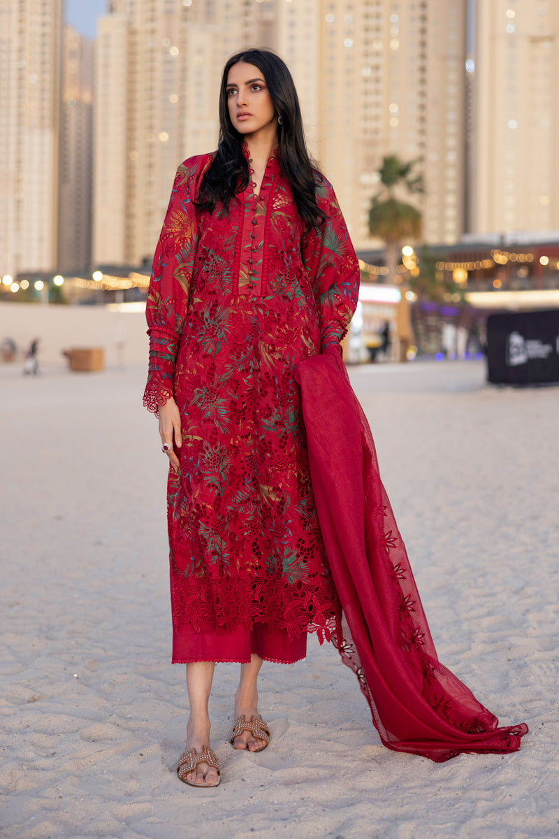 Rangrasiya | Carnation Summer Edit 25 | Scarlet - House Of Hania