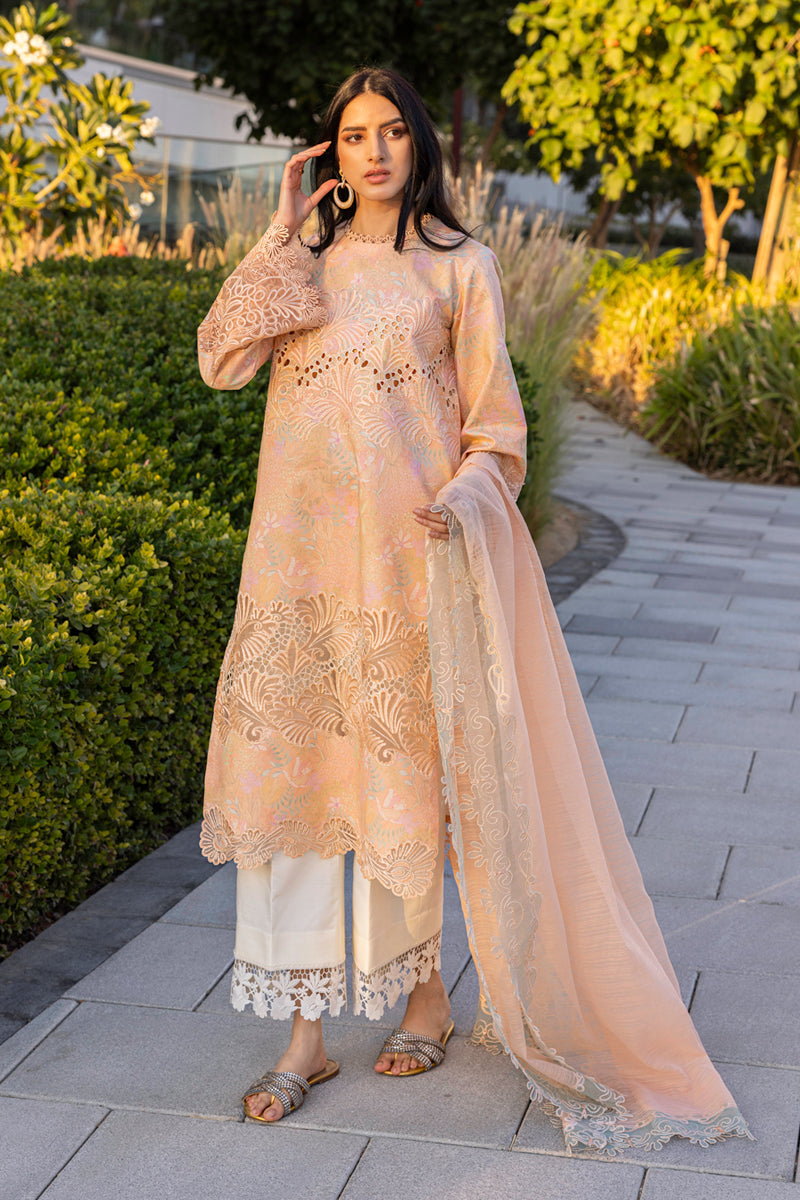 Rangrasiya | Carnation Summer Edit 25 | Zinnia - House Of Hania