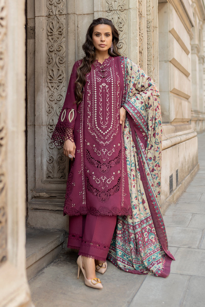 Rangrasiya | Carnation Winter Shawl | Abigail - House Of Hania