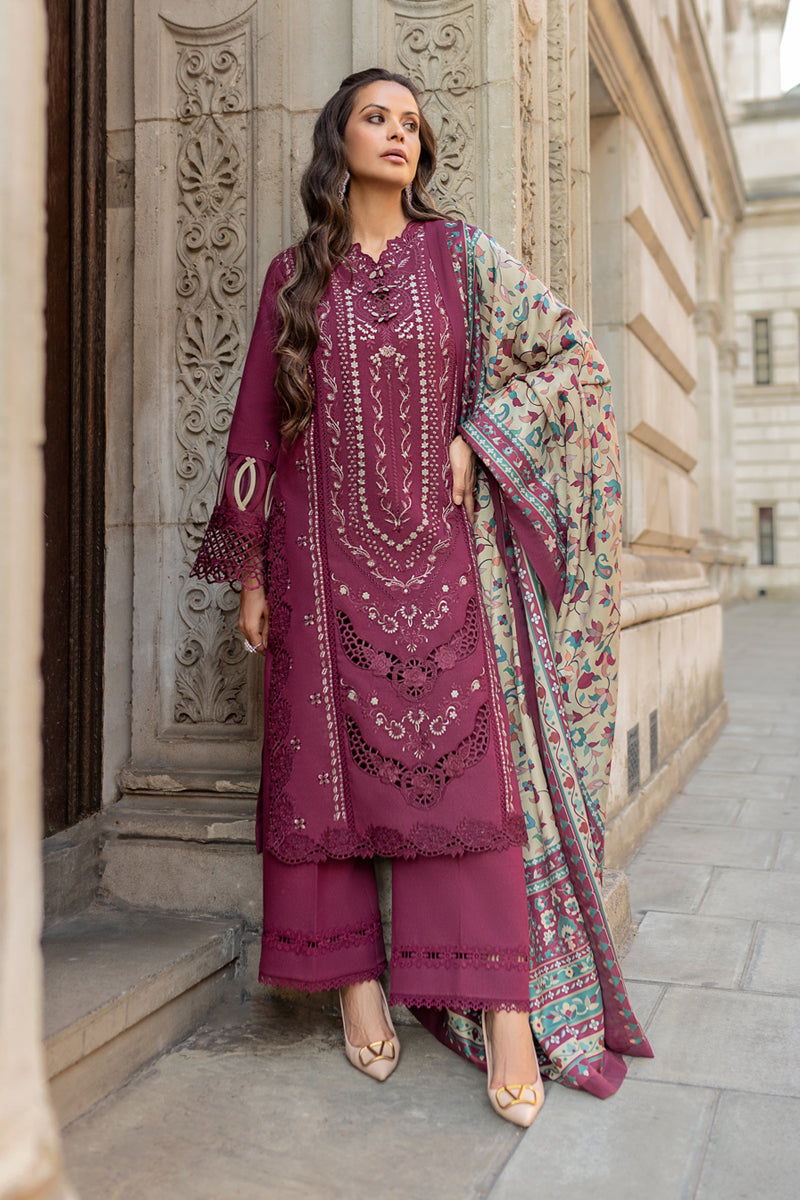 Rangrasiya | Carnation Winter Shawl | Abigail - House Of Hania