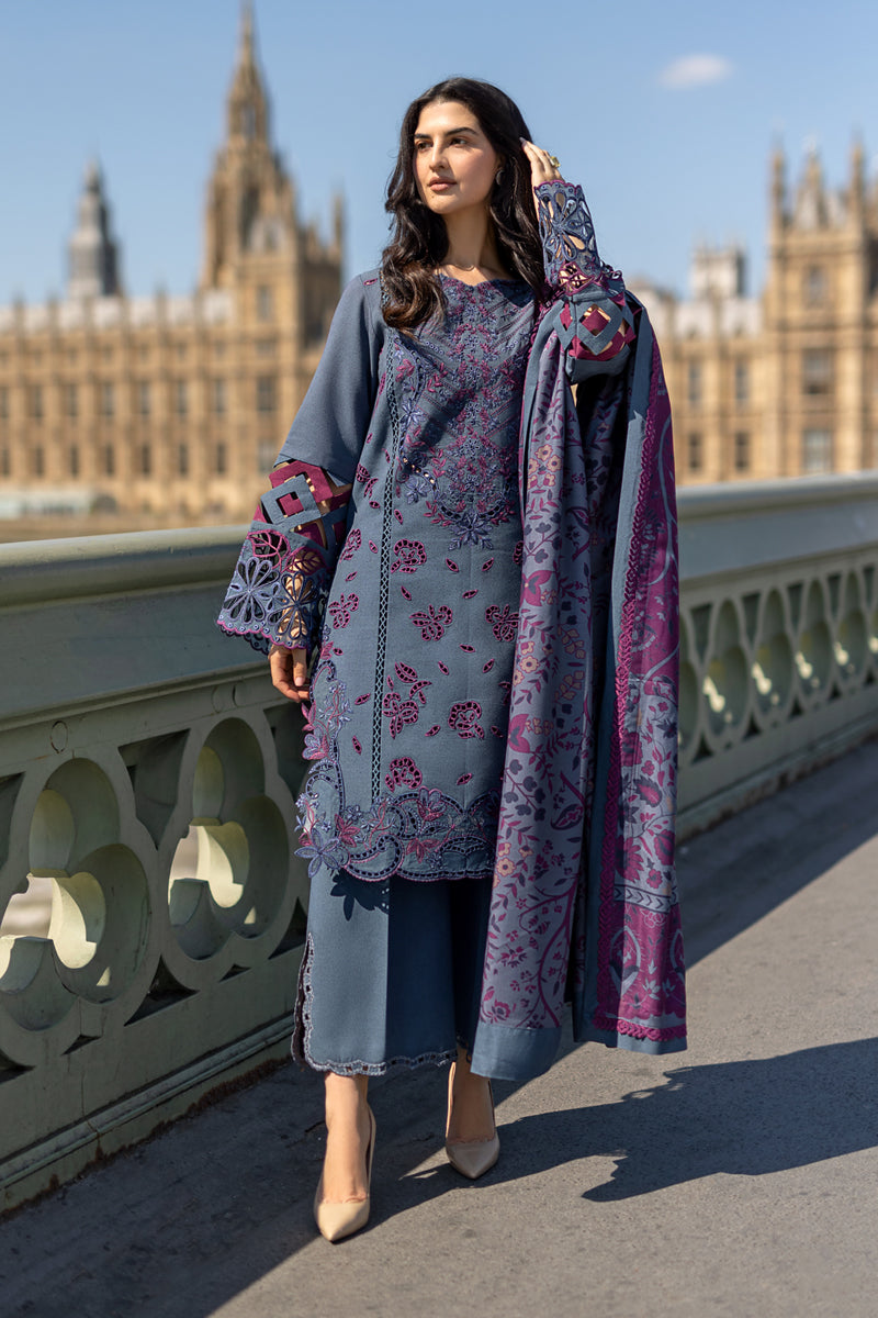 Rangrasiya | Carnation Winter Shawl | Delilah - House Of Hania