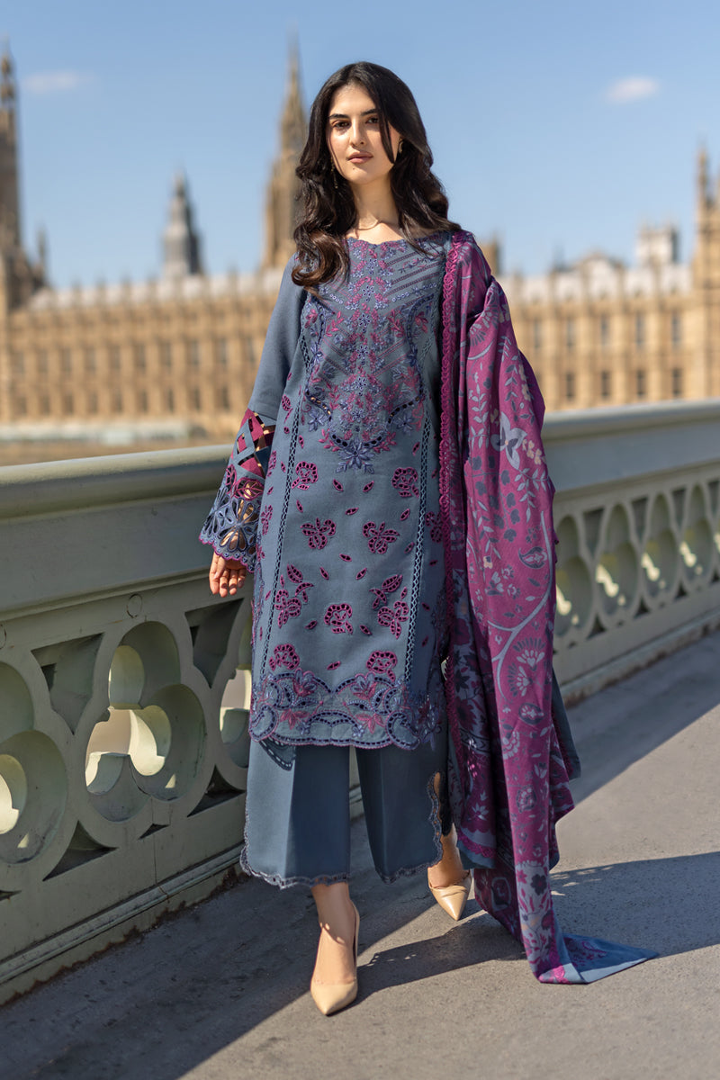 Rangrasiya | Carnation Winter Shawl | Delilah - House Of Hania