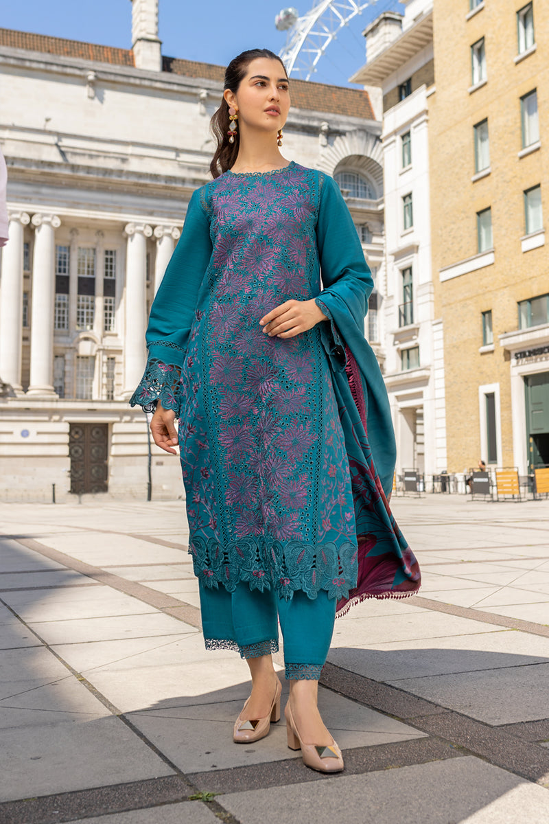 Rangrasiya | Carnation Winter Shawl | Ella - House Of Hania