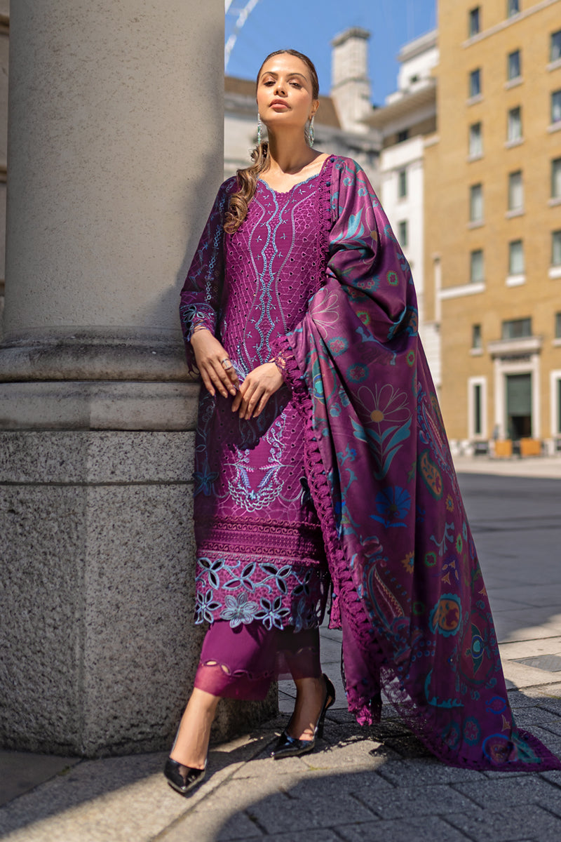 Rangrasiya | Carnation Winter Shawl | Freya - House Of Hania