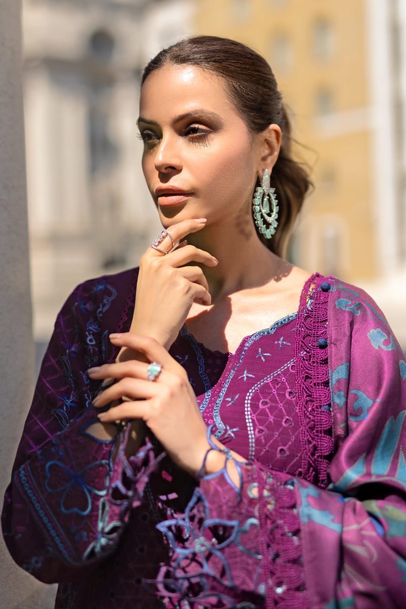 Rangrasiya | Carnation Winter Shawl | Freya - House Of Hania