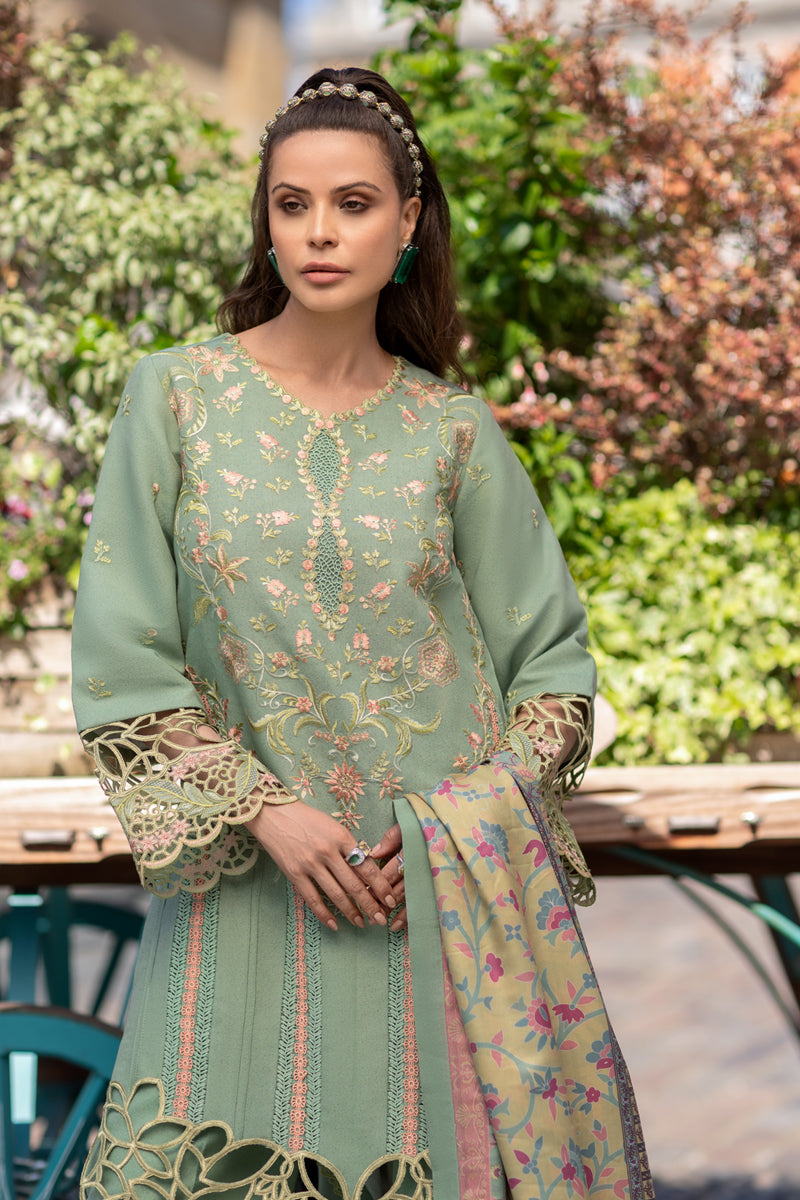 Rangrasiya | Carnation Winter Shawl | Lisa - House Of Hania