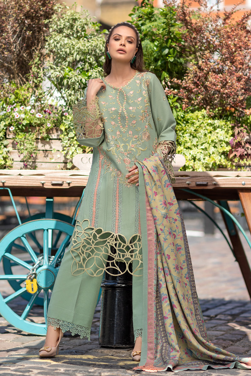 Rangrasiya | Carnation Winter Shawl | Lisa - House Of Hania