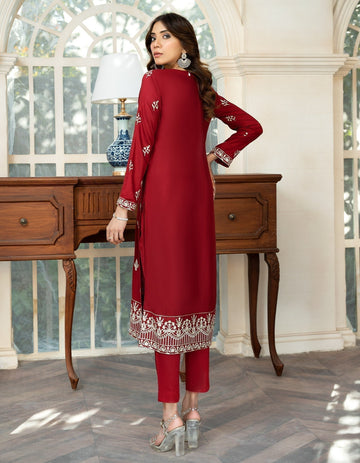 Rayon by SIFA Ready to Wear - GARNET - House Of Hania