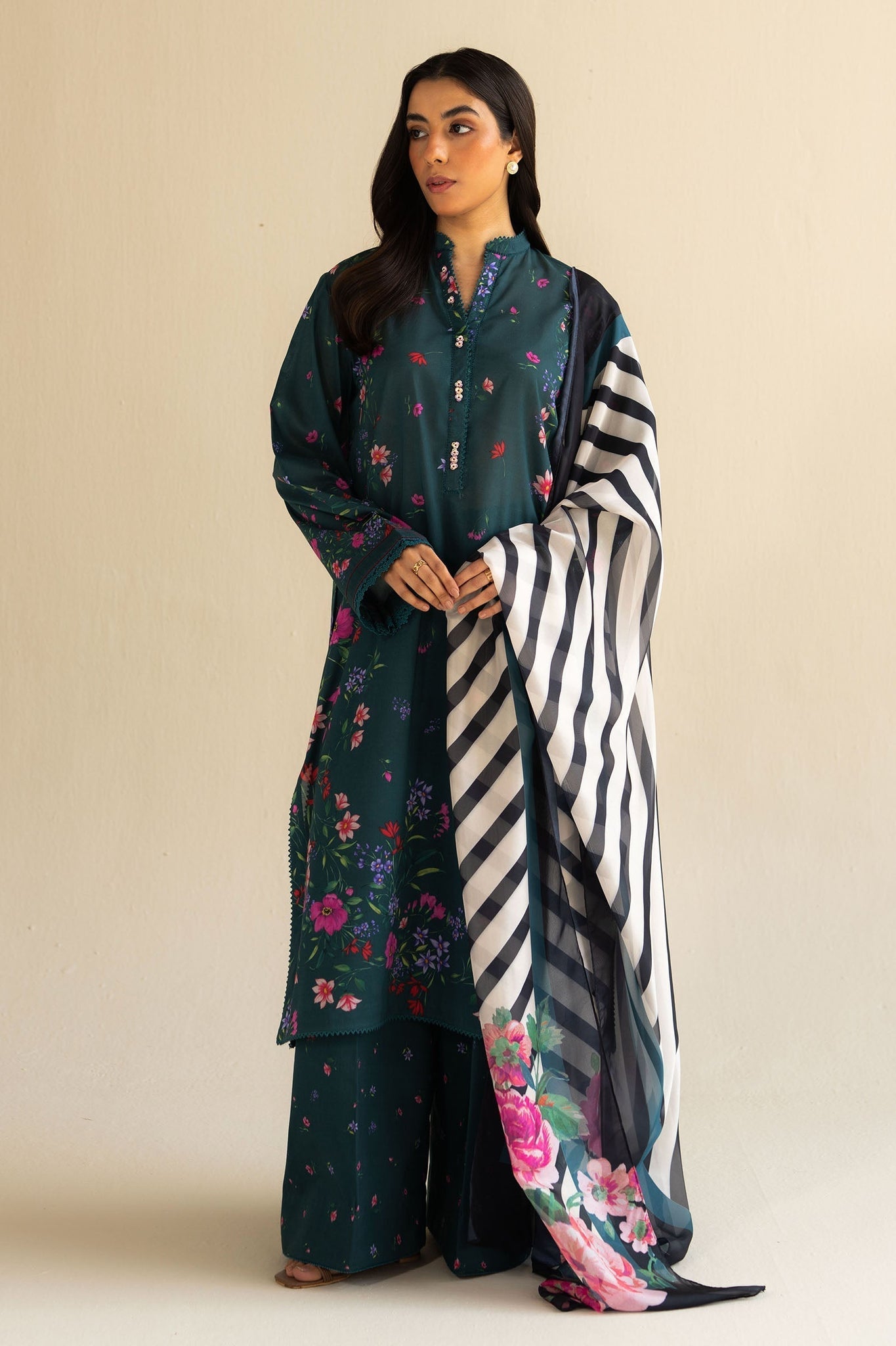 Zara Shahjahan | Coco Prints 25 | Reena-4A - House Of Hania