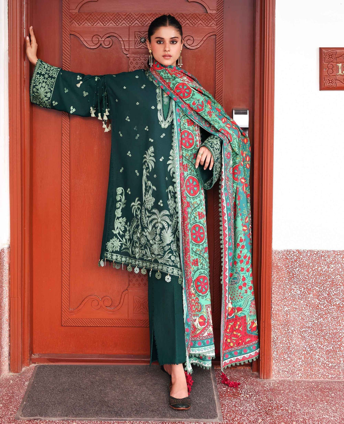 Republic Womenswear | Amaris Luxury Shawl 25 | Celeste - House Of Hania