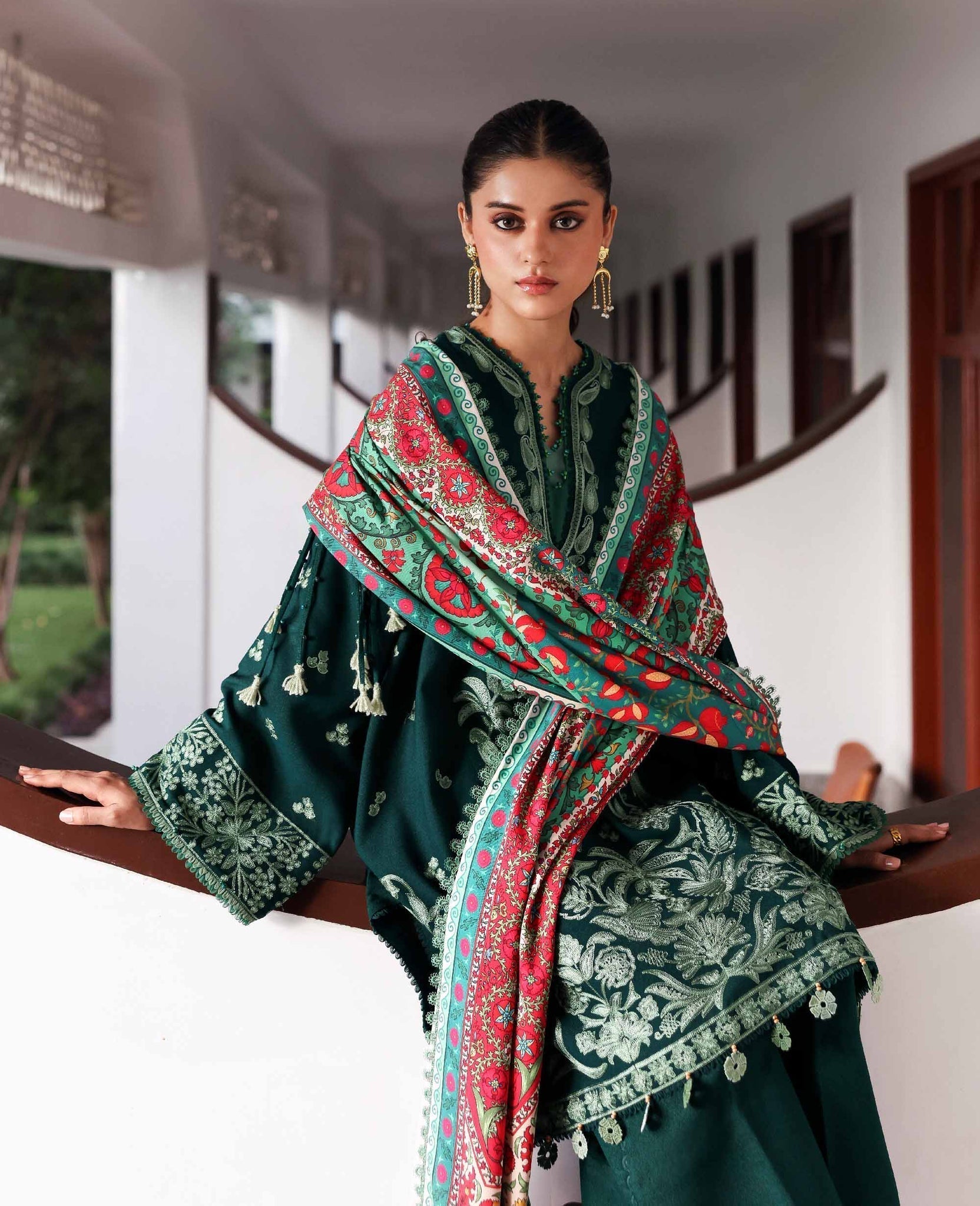 Republic Womenswear | Amaris Luxury Shawl 25 | Celeste - House Of Hania