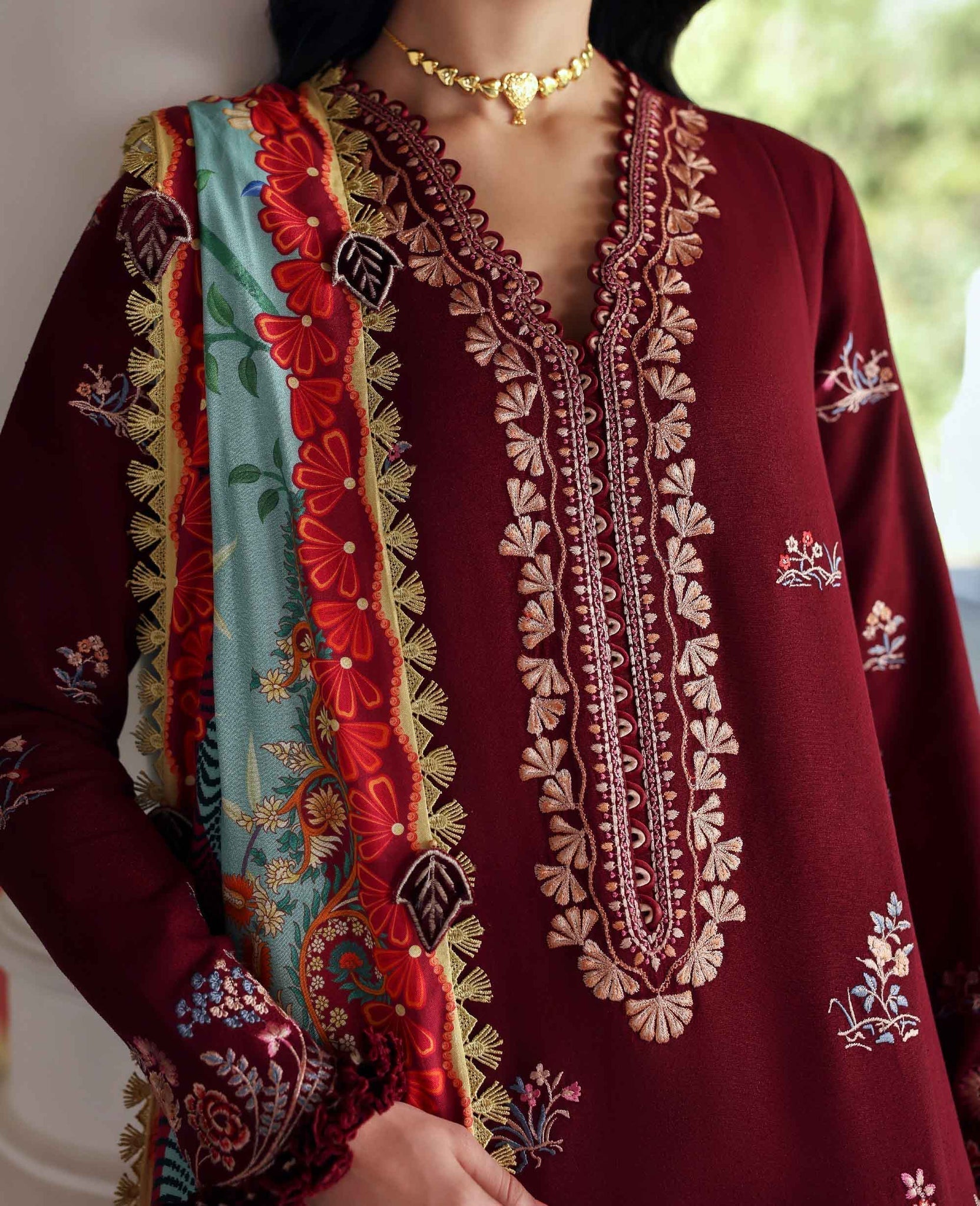 Republic Womenswear | Amaris Luxury Shawl 25 | Sienna - House Of Hania
