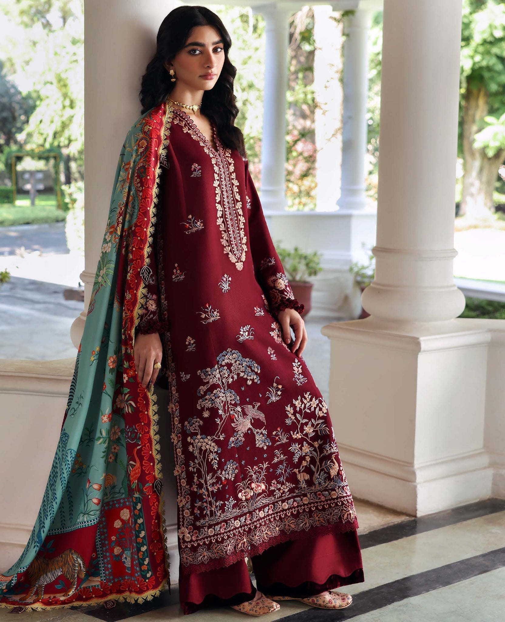 Republic Womenswear | Amaris Luxury Shawl 25 | Sienna - House Of Hania
