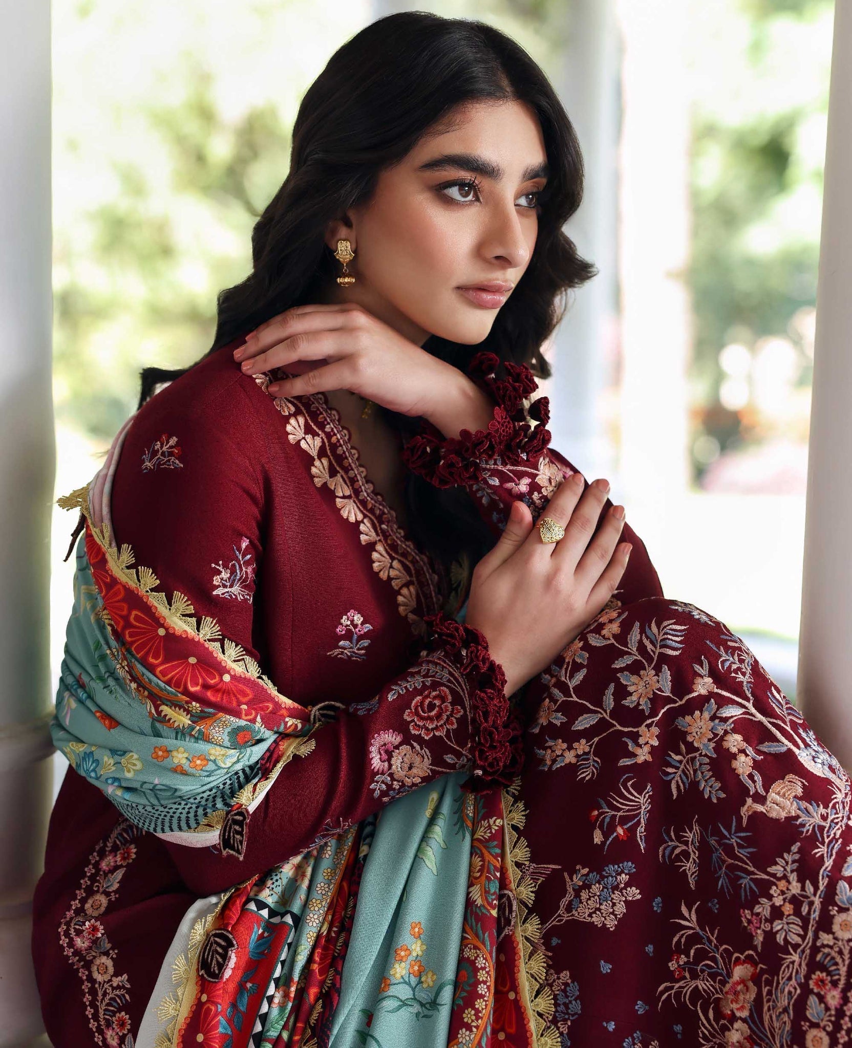 Republic Womenswear | Amaris Luxury Shawl 25 | Sienna - House Of Hania