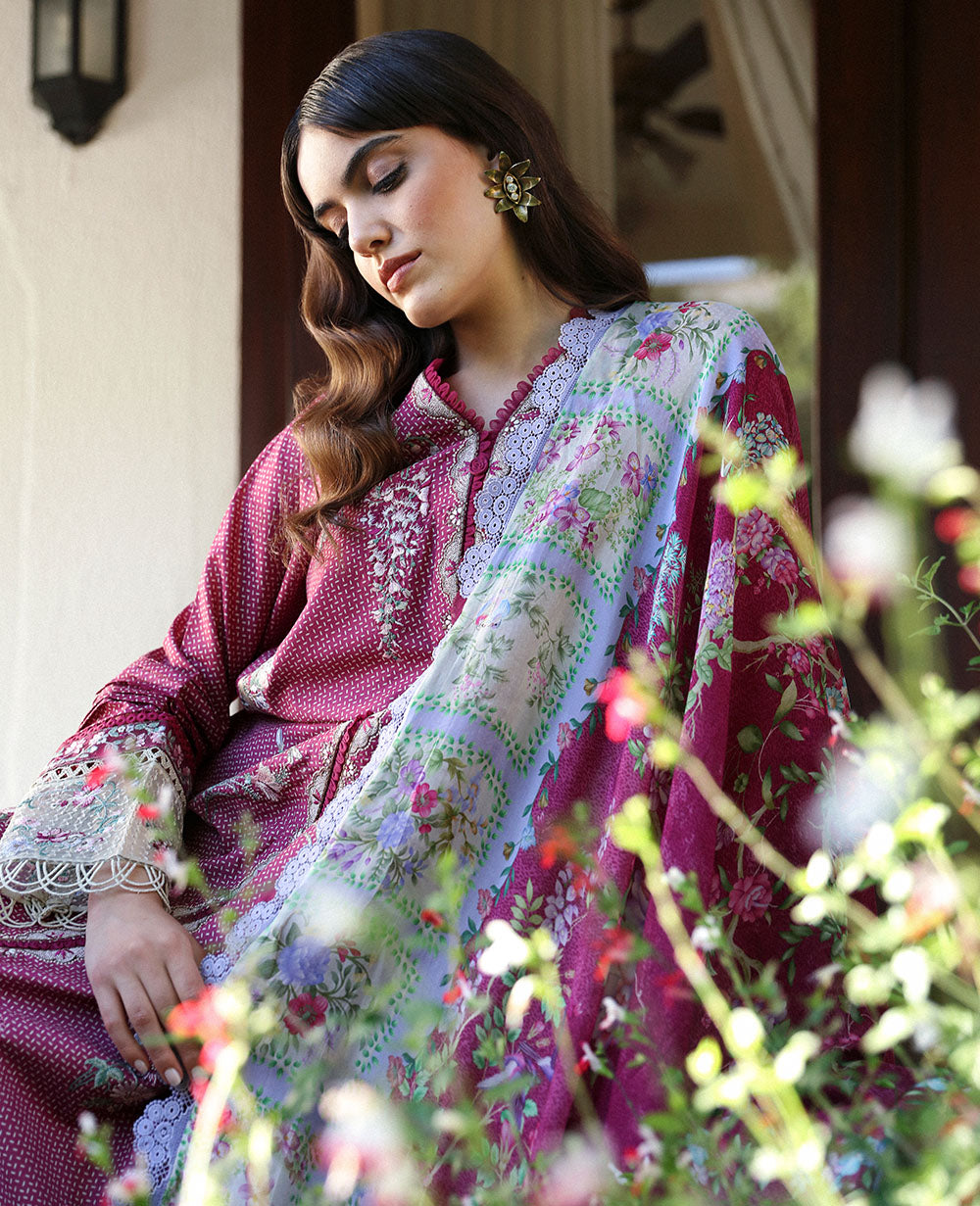 Republic Womenswear | Aylin Summer Lawn 24 | Fleur (D2-A) - House Of Hania