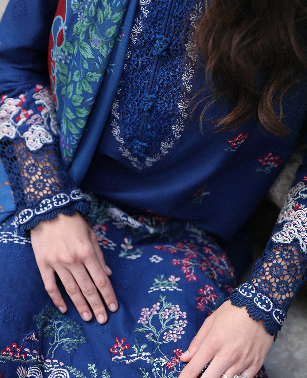 Republic Womenswear | Embroidered Pret 24 | Calla (M-136) - House Of Hania