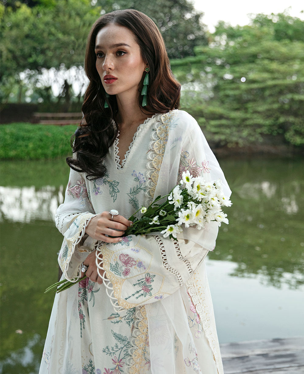 Republic Womenswear | Embroidered Pret 24 | Orchid - House Of Hania