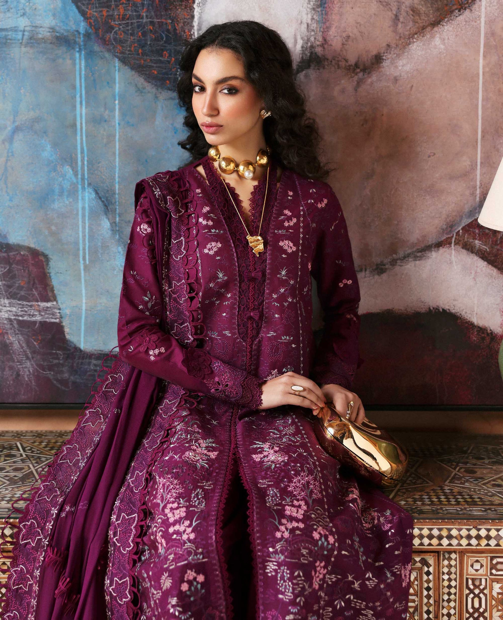 Republic Womenswear | Embroidered Pret 26 | Cysia - House Of Hania