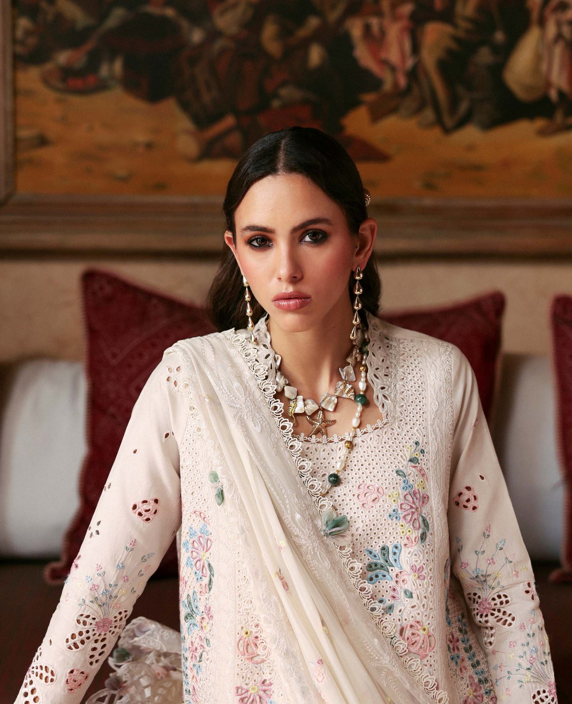 Republic Womenswear | Embroidered Pret 26 | Ivoire - House Of Hania