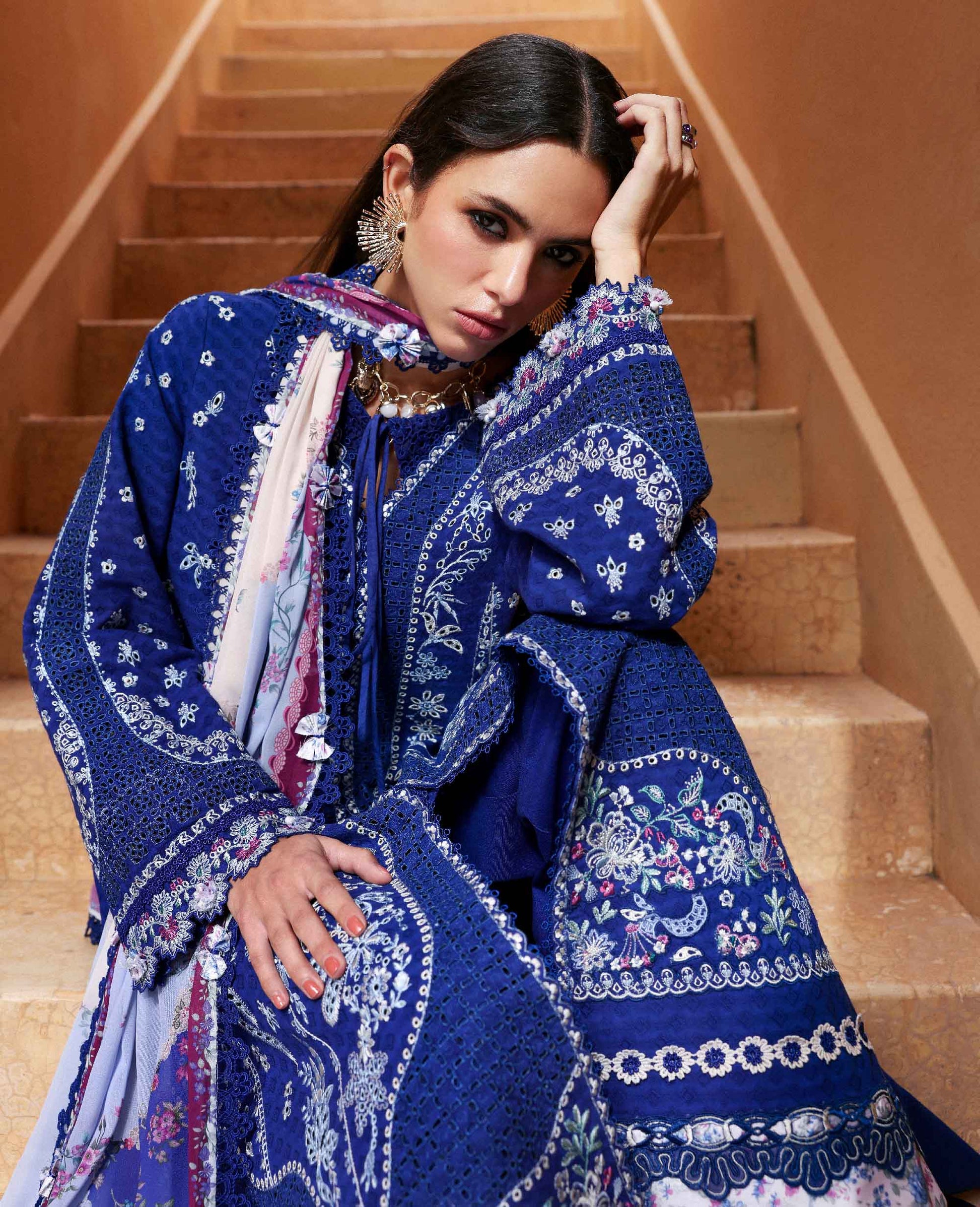 Republic Womenswear | Embroidered Pret 26 | Lumineuse - House Of Hania