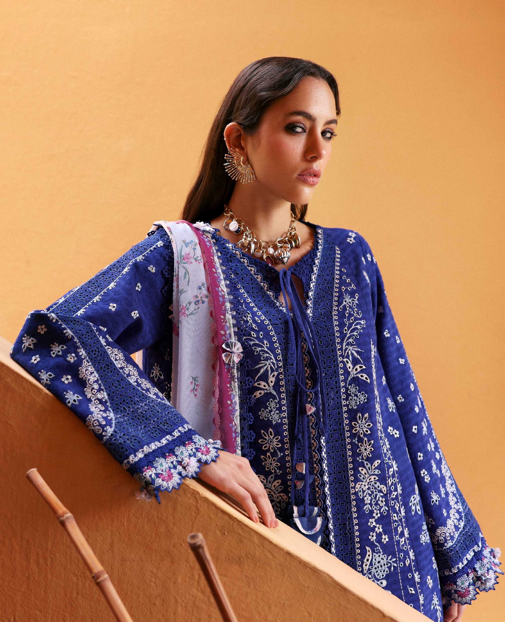 Republic Womenswear | Embroidered Pret 26 | Lumineuse - House Of Hania