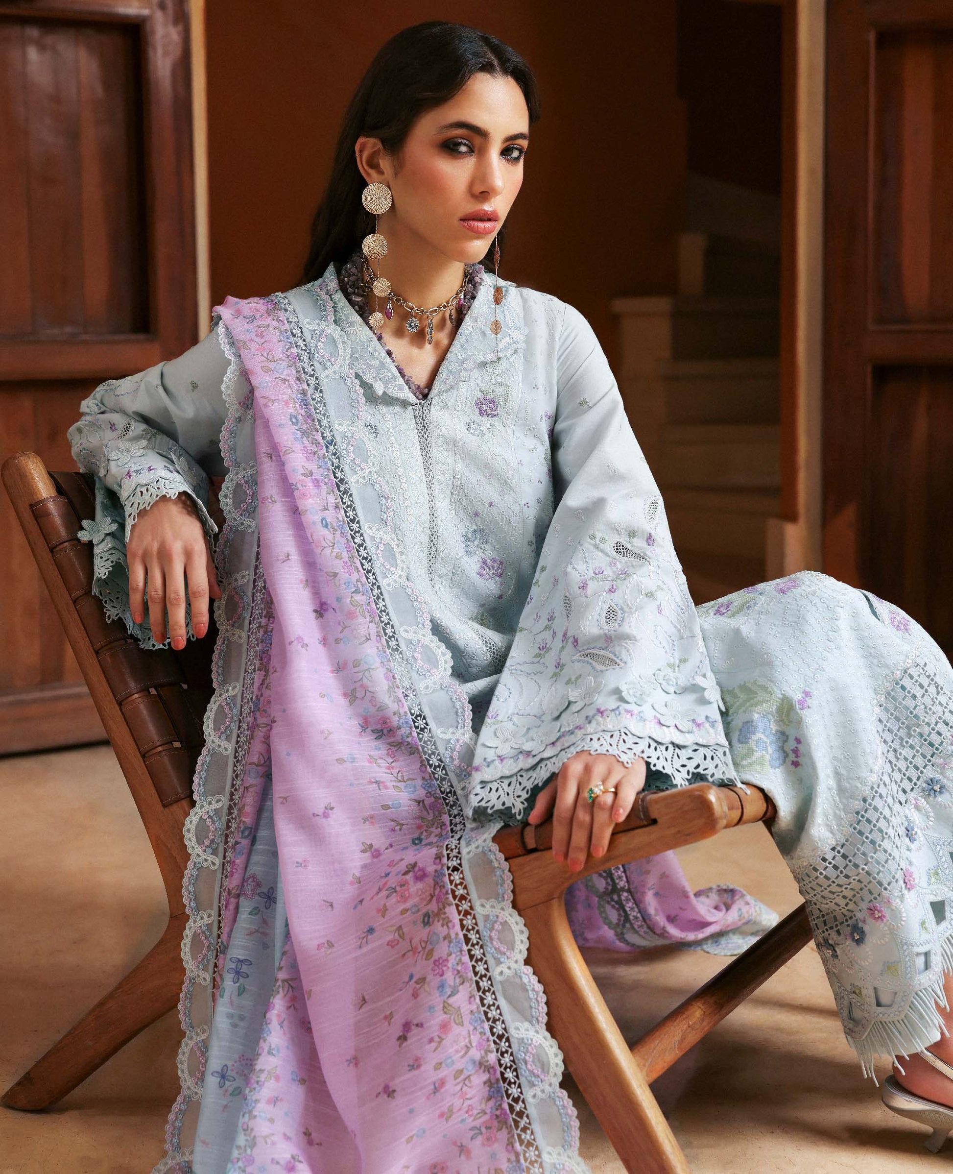 Republic Womenswear | Embroidered Pret 26 | Saphirae - House Of Hania
